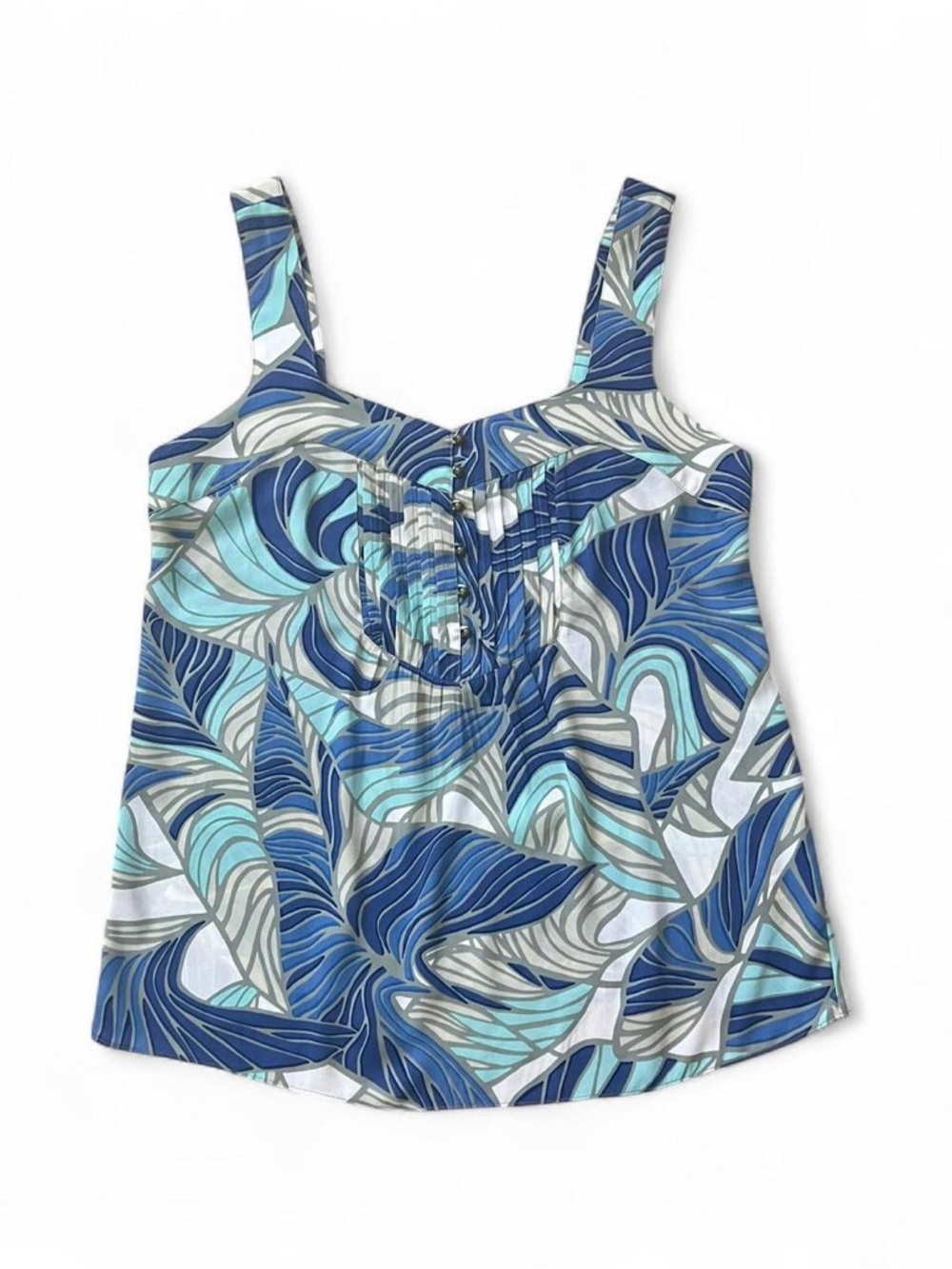 Banana Republic Blue & Teal Printed Camisole